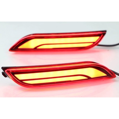 Toyota Camry XV70 LED вставки задний бампер