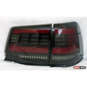 Toyota Land Cruiser 200 2016+ оптика задняя LED черно-красная стиль ZW