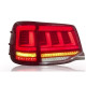 Toyota Land Cruiser 200 2016+ оптика задняя LED красная стиль CP