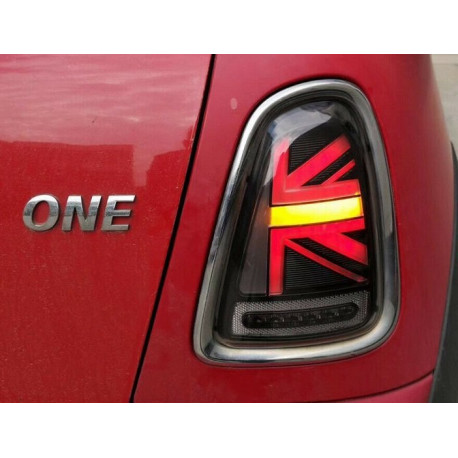 Задняя LED оптика Mini Cooper R56 2006+ Union Jack черно-красная