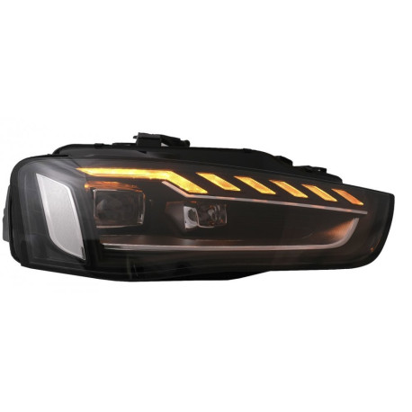 Передние фары Full LED для Audi A4 B8.5 2013+ стиль B9.5 (под галоген)
