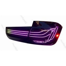 Задняя LED оптика BMW 3 F30 2012+ черная Laser M4 RGB