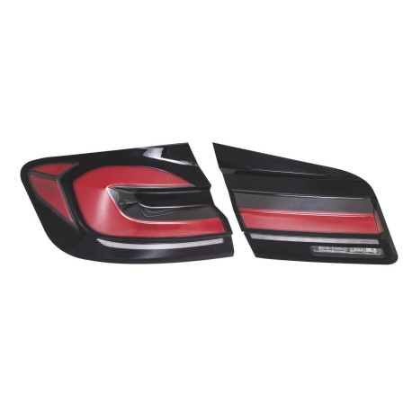 BMW 5 серія F10 2011+ задні червоні FULL LED тюнінг G30 look BM