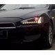 Mitsubishi Lancer X 2007+ передні FULL LED фари стиль Audi Q7