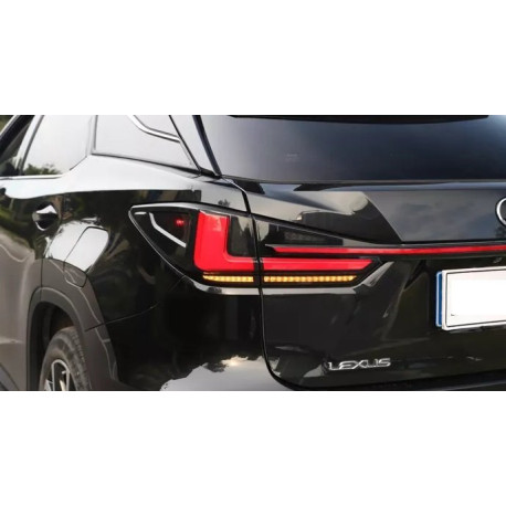 Lexus RX300 2016+ задние LED фонари черные