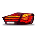 Toyota Camry V50 задние LED фонари красные OLED стиль
