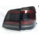 Toyota Land Cruiser LC 200 2008-2016 задние LED фонари черные ZW стиль