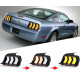 Ford Mustang GT 2005+ задняя LED оптика белая Euro стиль 2023 CP