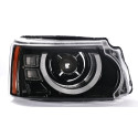 Range Rover Sport L320 2010+ передняя Full LED оптика черная стиль Defender