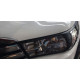 Toyota Hilux Revo 2014 накладки черные на передние фары full size