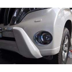 Toyota Prado 150 2014+ накладки хром на протитуманні фари