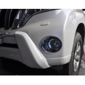 Toyota Prado 150 2014+ накладки хром на протитуманні фари