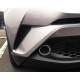 Toyota C-HR накладки хром на передні протитуманні фари