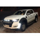 Ford Ranger T7 решетка радиатора с LED габаритами стиль Raptor черный лого белый кант