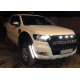 Ford Ranger T7 решетка радиатора с LED габаритами стиль Raptor черный лого белый кант