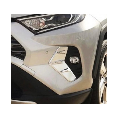 Toyota RAV4 2019+ хром накладки на протитуманні фари тип B