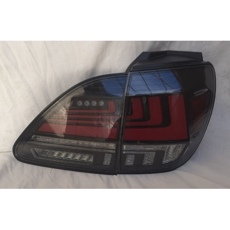 Задняя LED-оптика для Lexus RX300 (1998+) черная ZW
