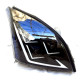 Передняя LED-оптика для Toyota Land Cruiser Prado 120 (2003-2009) стиль 3 линзы