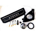 Передня LED-оптика з решіткою радіатора для Toyota Land Cruiser Prado 120 (2003–2009)