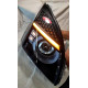Toyota Land Cruiser Prado 120 2003-2009 передние FULL LED фары стиль Defender High ZW