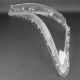 Пластикове скло фари Hyundai Sonata (D8) 2019-2023 Halogen праве (пасажирське)